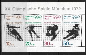 Germany Scott #B475a - 1972 Olympic Games F VF MNH - SCV=$3.00