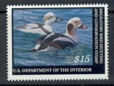 US Stamp #RW76 MNH Long-tailed Drake w/ A Decoy on the Water Press Sheet Single