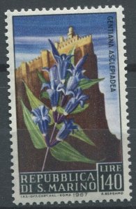 San Marino Sc#659 MNH, 140L multi, Flowers 1967 (1967)