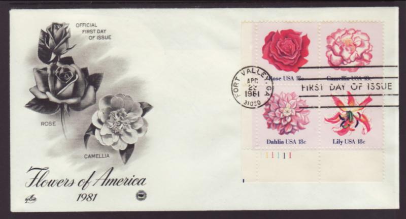 US 1879a Flowers P/B 1981 PCS Monarch U/A FDC