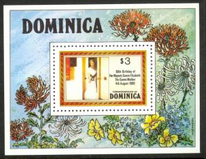 DOMINICA 1980 Queen Mother's 80th Birthday Souvenir Sheet Sc 678 MNH