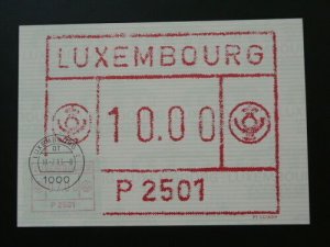 ATM Frama label stamp maximum card 1983 Luxembourg 61345
