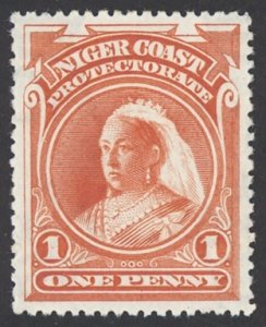 Niger Coast Protectorate Sc# 44 MH (a) 1894 1p Queen Victoria