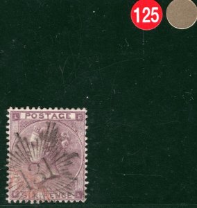 GB SCOTLAND Stamp SG.85 6d Edinburgh BRUNSWICK STAR *131* Used Cat £250 REDG125