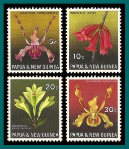 Papua New Guinea 1969 Orchids, MNH 287-290,SG159-SG162