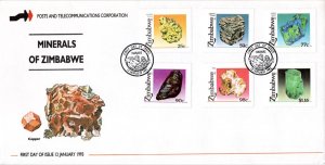 Zimbabwe - 1993 Minerals FDC SG 844-849