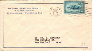 US National Philatelic Society,Painesville,OH 1950 Cover