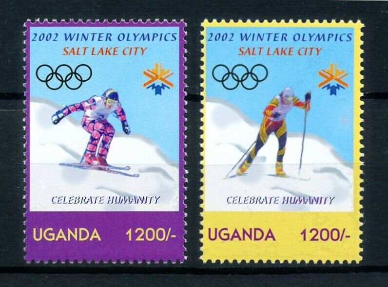 [101507] Uganda 2002 Olympic winter games Salt Lake City skiing  MNH