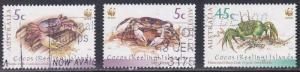 Cocos Islands # 333a-b & 334a, Crabs, Used