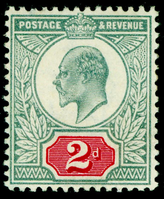 SG226 SPEC M11(-), 2d grey-green & DEEP carmine red, LH MINT. UNLISTED CERT (RC) 