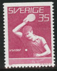 SWEDEN Scott 7726 MNH** 1967  table tennis stamp