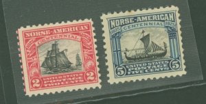 United States #620-621  Multiple