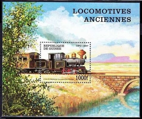 1997 Guinea 1665/B512 Locomotives 7,00 €