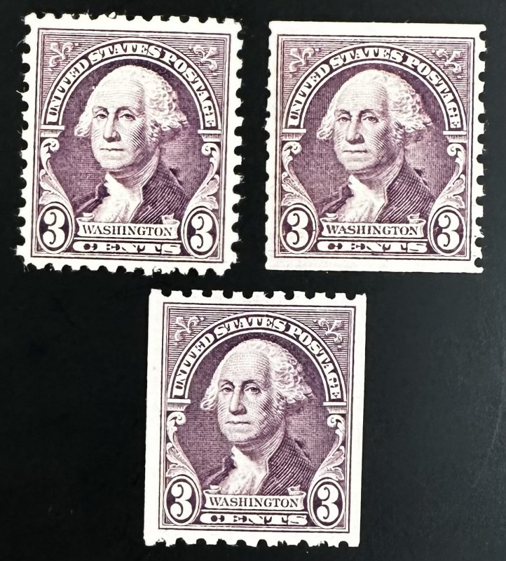 US #720-722 MNH F/VF Set - 3c Washington 1932 [R1145]