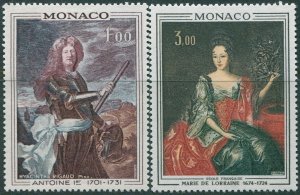 Monaco 1972 SG1070-1071 Prince and Princess set MLH