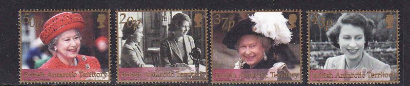 British Antarctic Territory-Sc#307-10-unused NH set-QEII-50th Reign-2002-