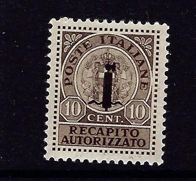 Italian Socialist Republic EY1 Hinged 1944 issue