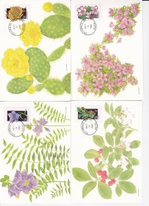 United States # 2647-96, Wildflowers Set of 50 Different on Fleetwood Post Card