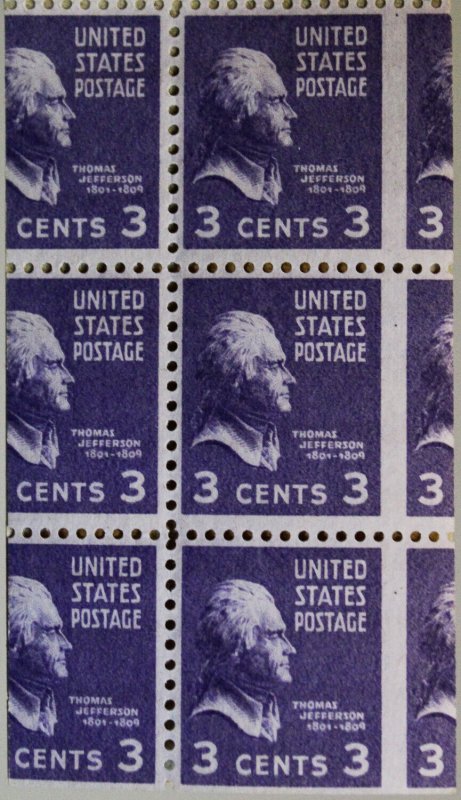 US Stamps # 805+807 MNH Striking Errors In 2 Separate Booklets