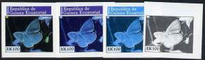 Equatorial Guinea 1976 Butterflies EK100 (Plebejus) set o...