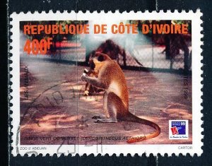 Ivory Coast #1033 Single Used