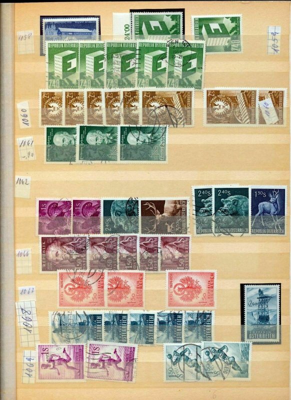 AUSTRIA Large Mid Period MNH MH Used Collection(Appx 450 Items) (Top 480)