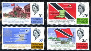 Trinidad & Tobago Sc# 119-122 MH 1966 Royal Visit