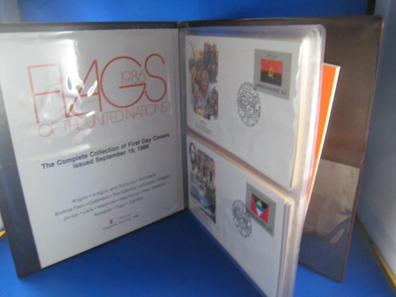 FLAGS OF THE UNITED NATIONS - 1986 & 1987 - FDCs