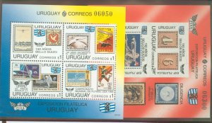 Uruguay #1519-1520  Souvenir Sheet