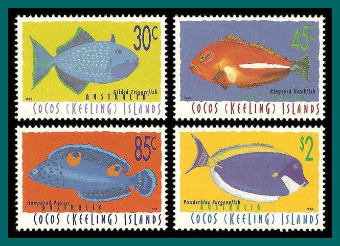 Cocos 1996 Fish , MNH  305-315,SG333-SG343