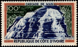 ✔️ IVORY COAST 1970 - CASCADE IN MAN REGION - SC. C41 MNH [1.25.07]