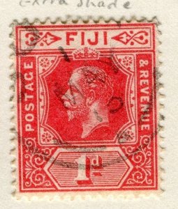 FIJI;  1912 early GV issue fine used 1d. value, shade