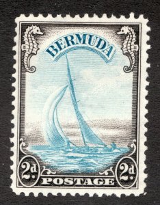 Sc109 - Sg112 -  Bermuda Yacht - 2d - 1938 - MH  F/VF - superfleas  cv$52.50