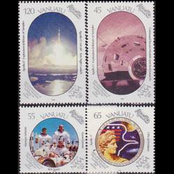 VANUATU 1989 - Scott# 507-10 Moon Landing Set of 4 NH