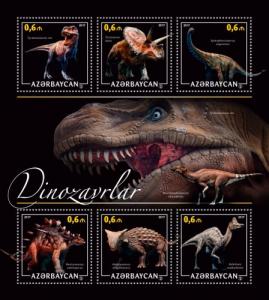 AZERBAIJAN 2017 SHEET DINOSAURS azrb17206a