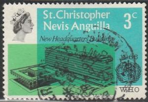 Saint Christopher, Nevis, & Anguilla,  #177 Used From 1966