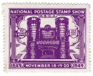 (I.B) US Cinderella : ASDA National Postage Stamp Show (New York 1949)