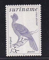 Surinam  #C88   MNH  1979   Air    5g  birds   crested  curassow