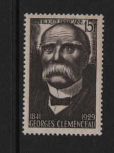 France  #669   MNH  1951  Clemenceau