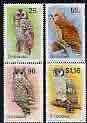 ZIMBABWE - 1993 - Owls, 2nd Series - Perf 4v Set - Mint Never Hinged