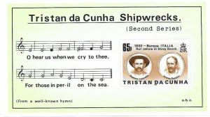 Tristan da Cunha 1986 Shipwrecks S/S MNH C1