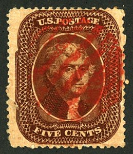 U.S. #29 USED RED CANCEL