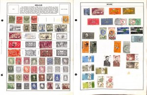 Ireland Stamp Collection on 15 Harris Pages, 1922-1988 (BJ)