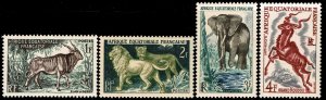 French Equatorial Africa #195-198  MNH - Wild Animals (1957)
