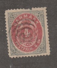 Denmark Scott #18 Stamp - Used Single - XYZ