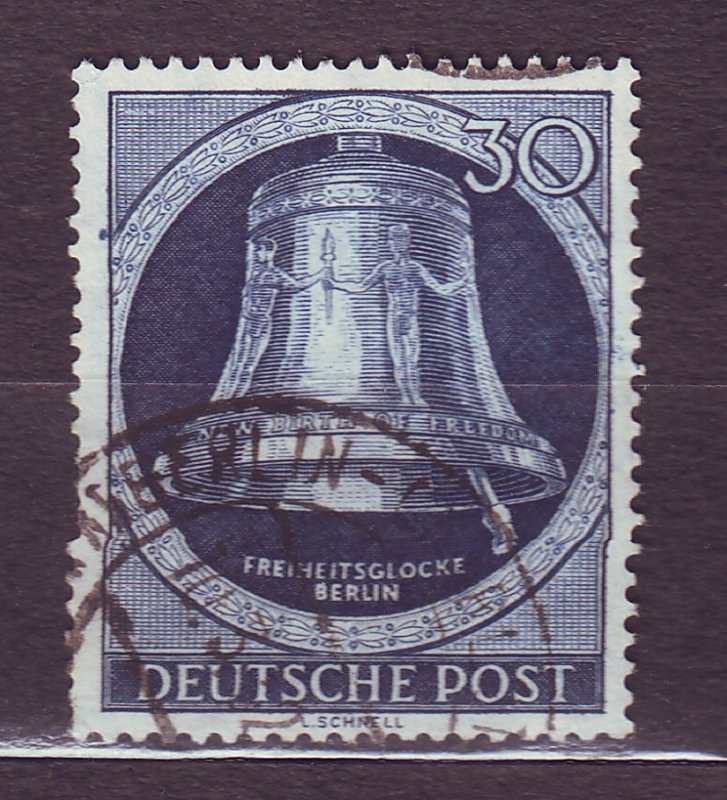 J23180 JLstamps 1951-2 berlin germany hv of set used #9n78 bell clapper right