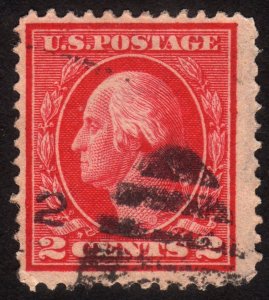 1912, US, 2c, George Washington, Used, Sc 406