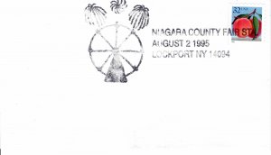 USA 1995 Cover Sc 2493 Niagara County Fair Lockport NY Cancel Erie Canal