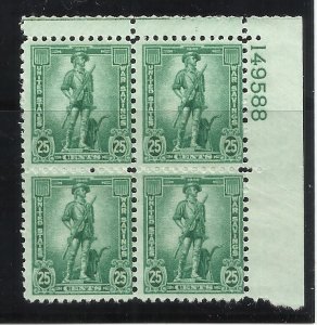 WS8 Saving Stamp  25c Pl# Block MNH Fine Centering