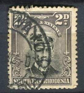 RHODESIA; 1913-22 early GV Admiral issue used Shade of 2d. Postmark